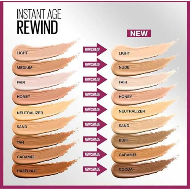 MAYBELLINE NEW YORK Instant Anti Age Eraser Flüssig-Concealer, hochpigmentiert mit Schwamm-Applikator, Farbton 10 Caramel, 6.8 ml – Bild 9