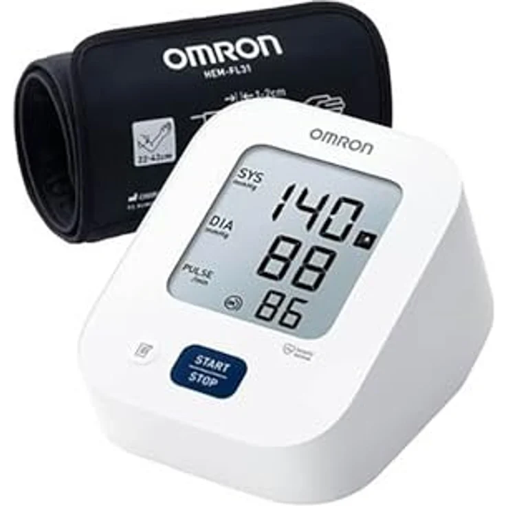 Omron M2 Comfort, Klinisch validiertes Oberarm Blutdruckmessgerät für zu Hause, 1 St. – Bild 2