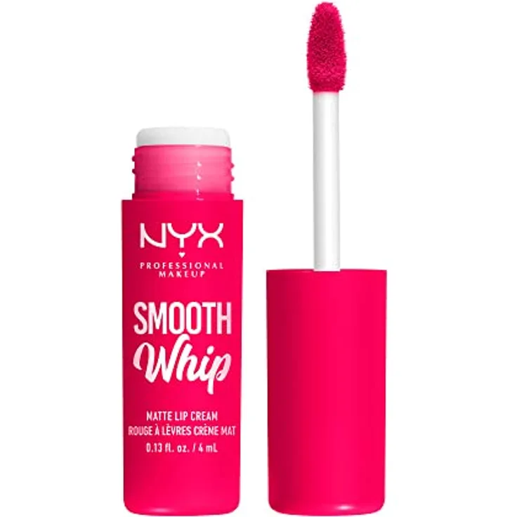 NYX PROFESSIONAL MAKEUP Flüssiger Lippenstift mit mattem Finish, Lebendige Farben mit Shea und Kakaobutter, 10 Pillow Fight, 4 ml (1er Pack)