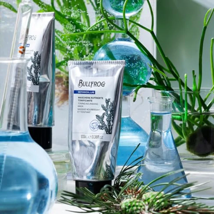 Bullfrog - Tonisierende und pflegende Maske: Regeneriert und spendet Feuchtigkeit, wirkt Trockenheit entgegen und verleiht Spannung, perfekt für trockene und dehydrierte Haut, 100 ml. – Bild 3