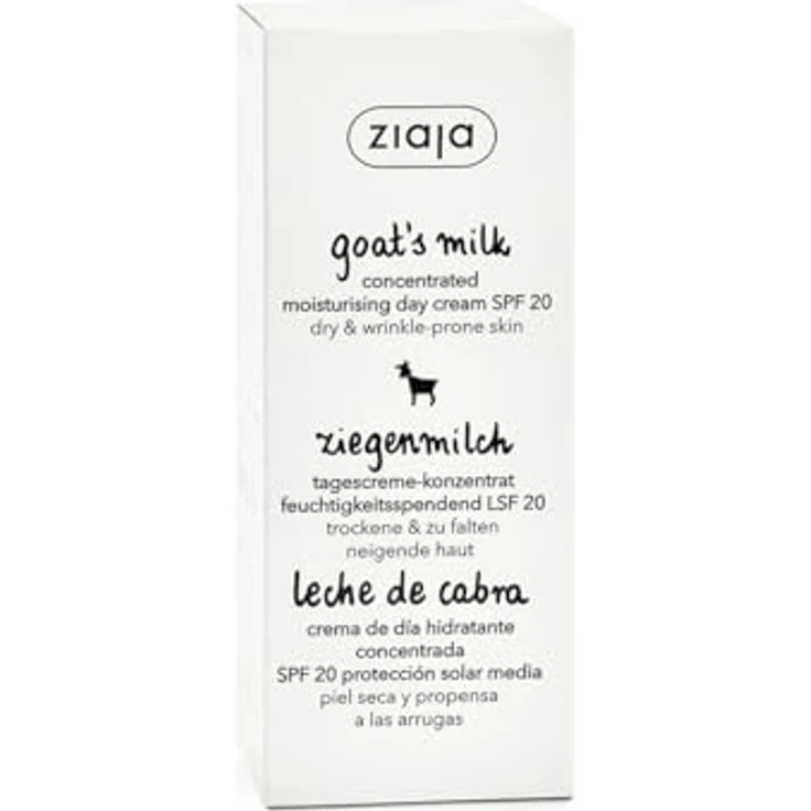 Ziaja Goat's Milk Concentrated Moisturizing Day Cream SPF 20, 50ml, feuchtigkeitsspendende Gesichtscreme mit Faltenreduzierung für Damen – Bild 3