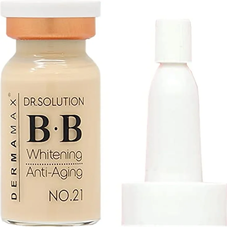 P-Beauty Cosmetic Accessories DERMAMAX BB Serum Glow, 8 ml Ampulle für Mikroneedling und Dermaroller Behandlung, No. 21, feuchtigkeitsspendend und Anti-Aging Effekt – Bild 1