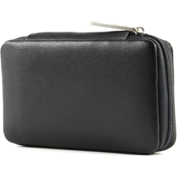 Windrose Ambiance Maniküre-Set M, Nagelpflegegerät aus 100% Leder, schwarz, mit Schere, Nagelfeile, Nagelhautschieber und Pinzette, 12.5 cm – Bild 3