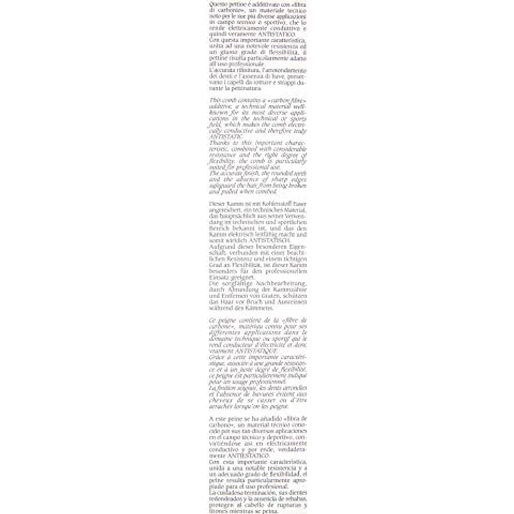 Jäneke Carbon Haarschneidekamm 8 Zoll – Bild 7
