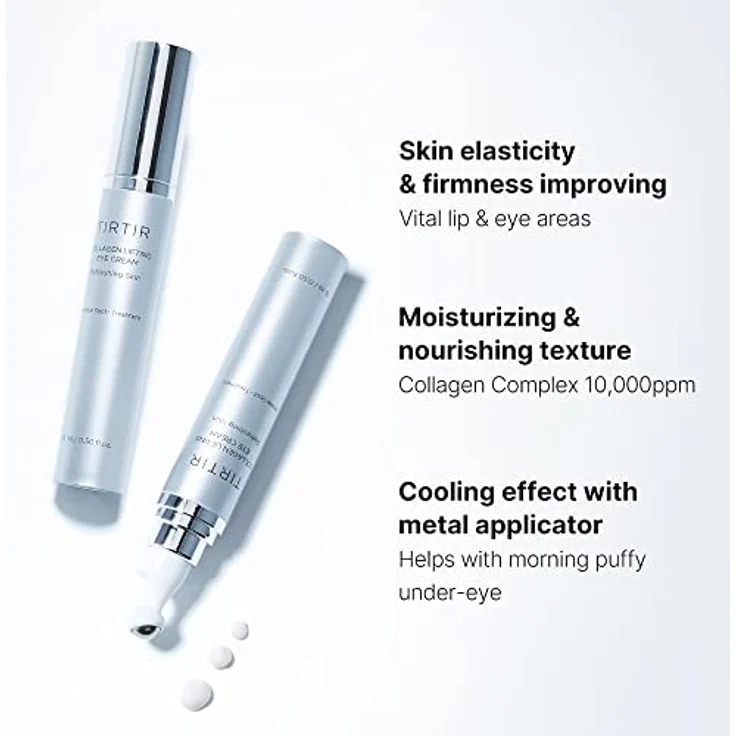 TIRTIR Collagen Lifting Eye Cream, straffende Augencreme mit pflanzlichem Kollagenkomplex, 15 ml – Bild 2
