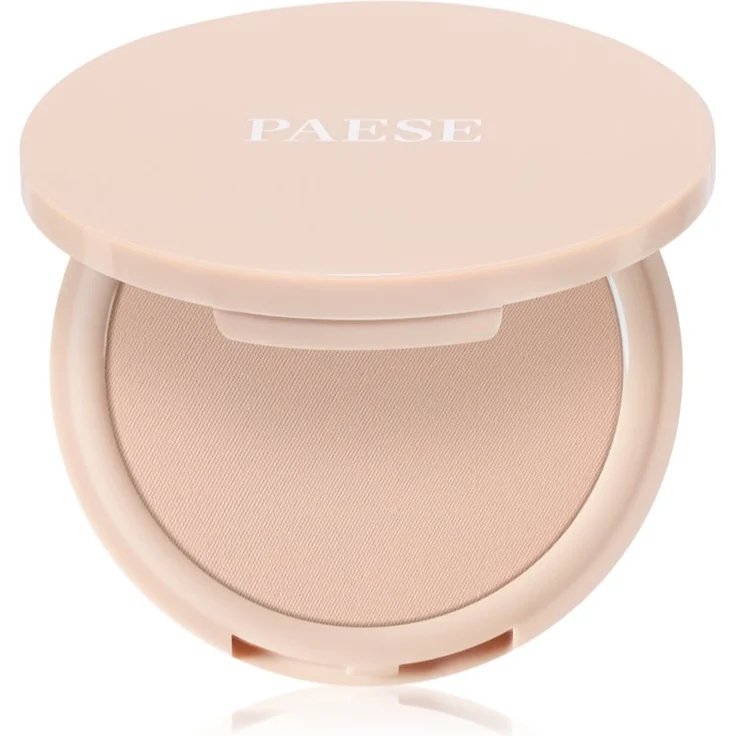 Paese Mattifying Powder With Argan Oil, mattierendes Puder für Damen, Farbton 4, 8 g, mit Spiegel und samtigem Finish