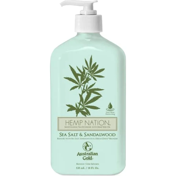 Australian Gold - Hemp Nation Sea Salt & Sandalwood Tan Extender Body Lotion 535 ml