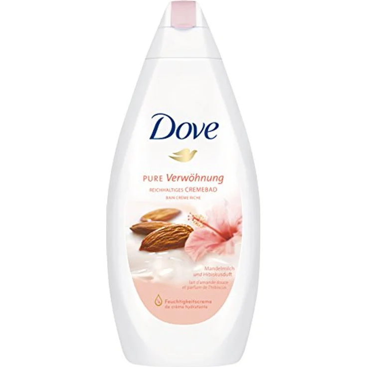 Dove Reichhaltiges Cremebad Pure Verwöhnung Mandelmilch und Hibiskusduft, 3er Pack (3 x 750 ml) – Bild 1