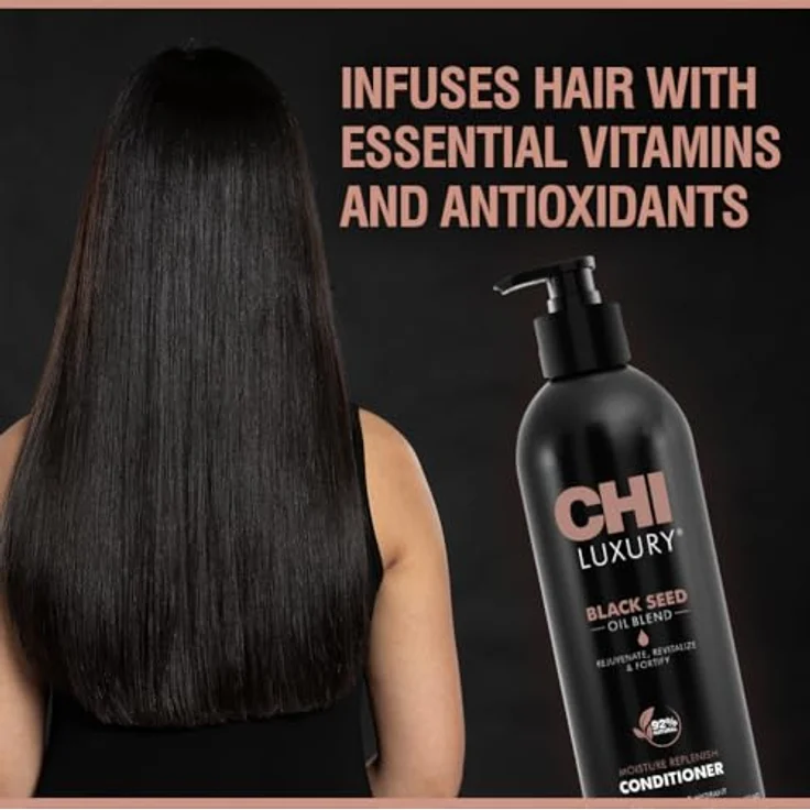 Chi Luxury Black Seed Moisture Replenish Conditioner für trockenes geschädigtes Haar 739 ml – Bild 3