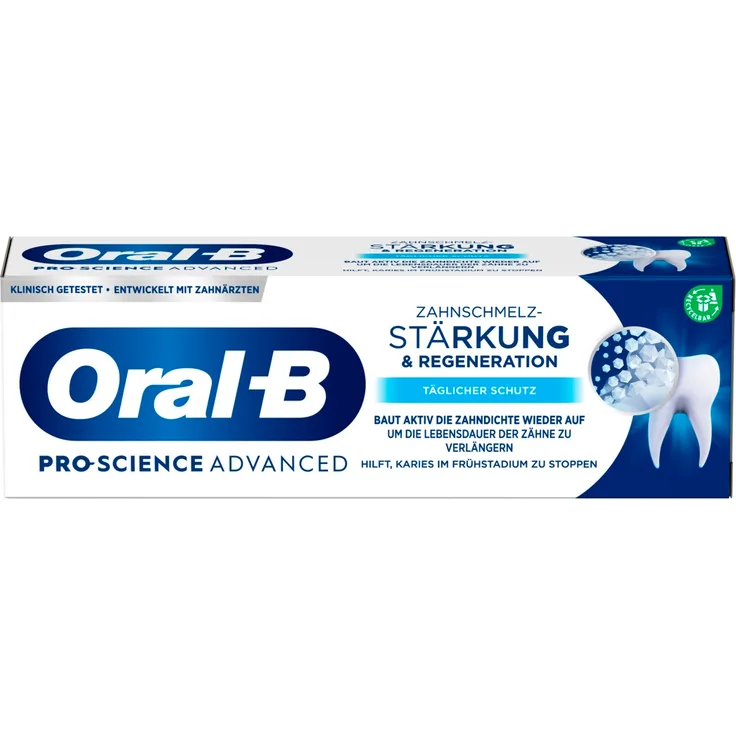 Oral-B PRO-SCIENCE ADVANCED Zahnschmelzstärkung & Regeneration Zahncreme, Täglicher Schutz, 75ml