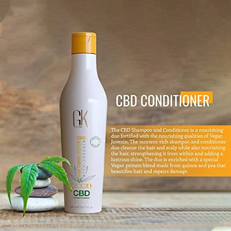 GK Hair CBD Conditioner, revitalisierender Conditioner mit feuchtigkeitsspendendem CBD, 240 ml – Bild 5