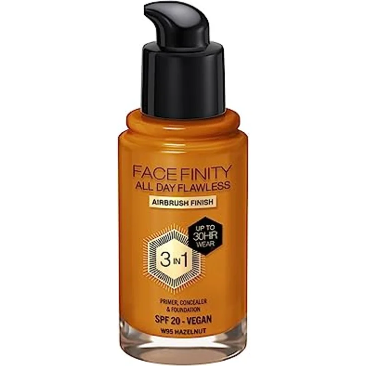 Max Factor Facefinity All Day Flawless Foundation 30 ml, 3-in-1 mit LSF 20, Farbe Hazelnut – Bild 2