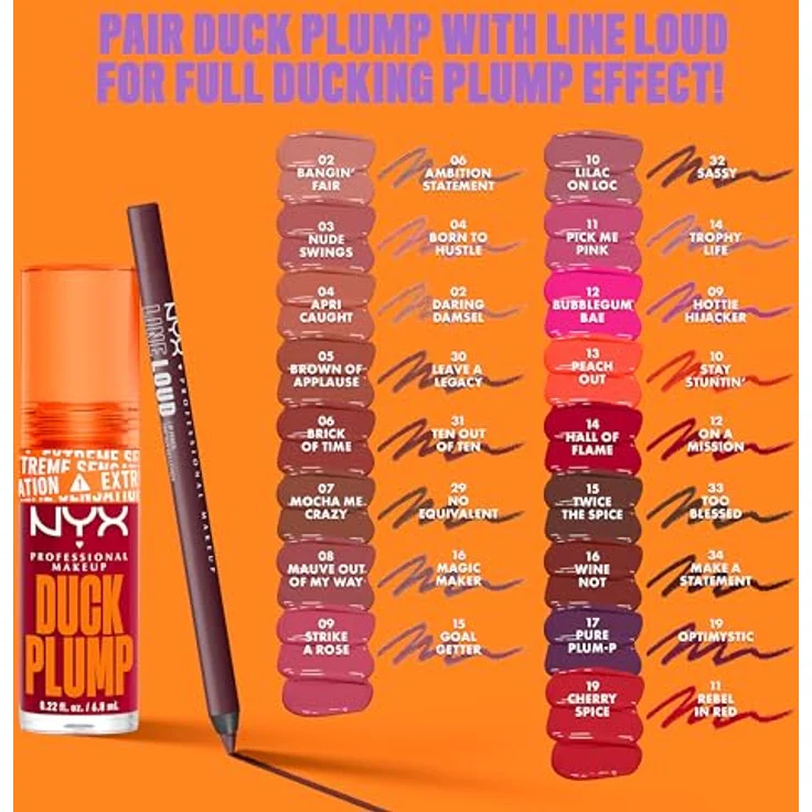 NYX Professional Makeup Duck Plump Lipgloss, veganer Lipgloss mit glossy Finish, 7 ml, in 18 Farben erhältlich – Bild 7