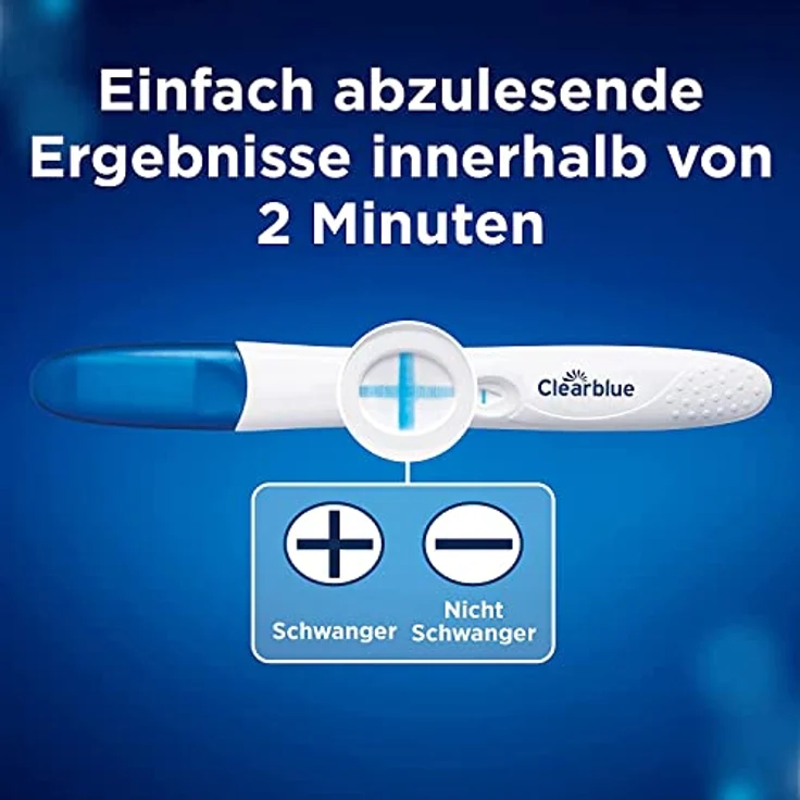 Clearblue Schwangerschaftstest Frühe Erkennung +/-, 2er Pack (1 x 2 Stück) - Preisvergleich – Bild 5