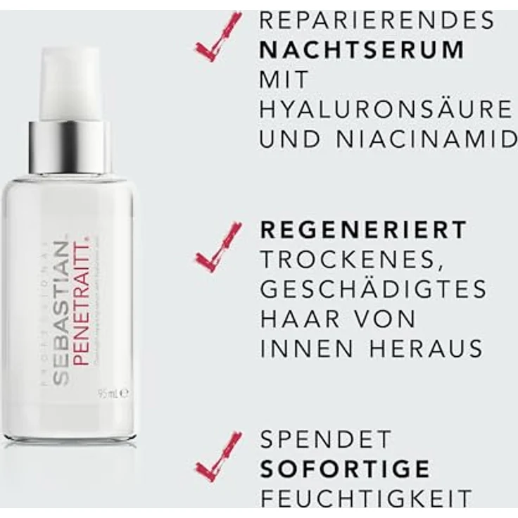 SEBASTIAN PENETRAITT Übernachtung Serum mit Hyaluronsäure, repariert und revitalisiert trockene Haare, 95 ml – Bild 2