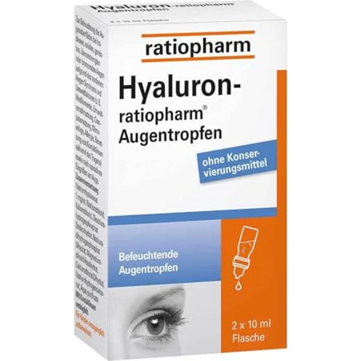 Hyaluron-ratiopharm Augentropfen, 2X10 ml – Bild 2