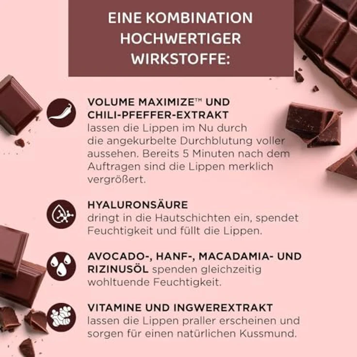 Eveline Cosmetics OH! my LIPS Lip Maximizer Lipgloss mit Bienengift, Farbton Chocolate, 4,5 ml – feuchtigkeitsspendend, voluminisierend, fördert die Lippenregeneration – Bild 5