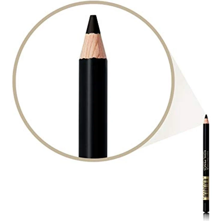 Max Factor Kohl Eyeliner, 20 schwarze, leicht zu verblendende Formel, perfekt für Smokey Eyes Make-up, 4 g (1er Pack) – Bild 3