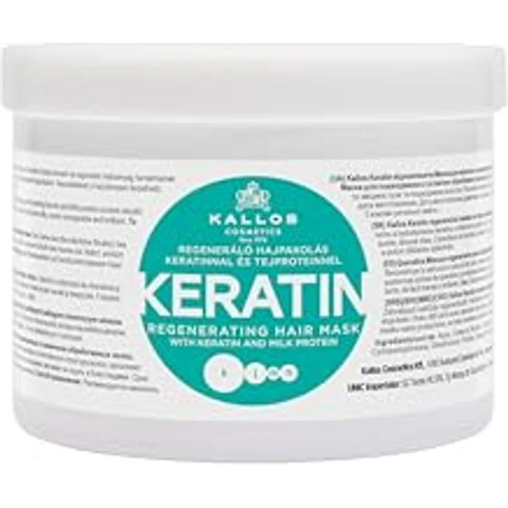 Kallos KJMN Professional Keratin Maske, Haarmaske mit intensiver Pflege, 500 ml – Bild 1