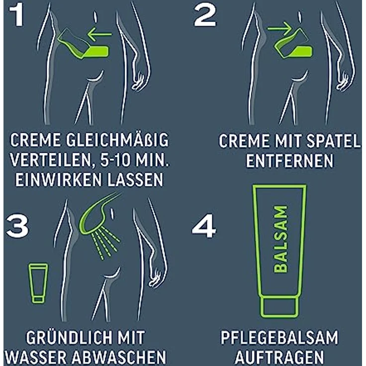 Veet MEN Intim-Haarentfernungs-Set, Enthaarungscreme (100 ml) & Pflegebalsam (50 ml), schnell & einfach, dermatologisch getestet – Bild 4
