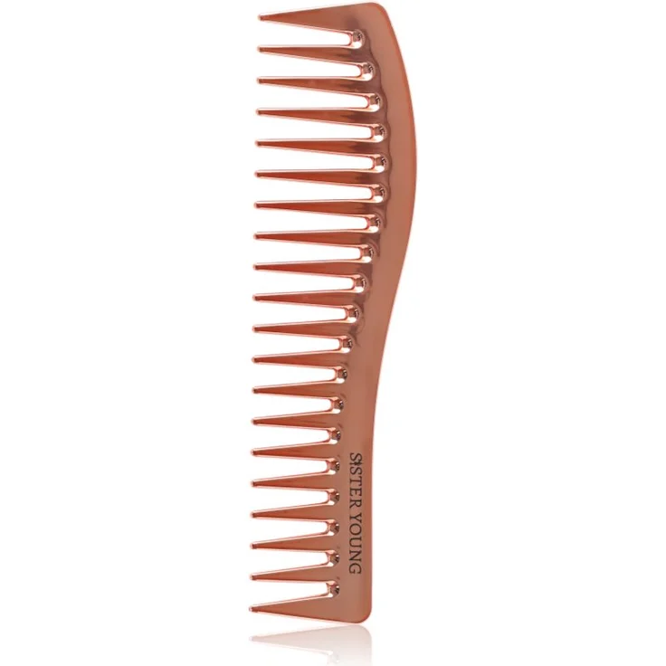 Sister Young ZURI Kamm für Damen, antistatisches Haarstyling-Tool, Gold Rose