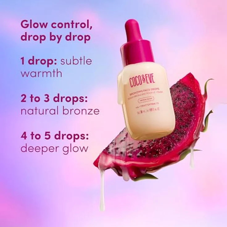 Coco & Eve Sunny Honey Bronzing Face Drops Selbstbräunungsserum 30 ml – Bild 6