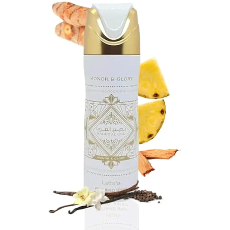 Lattafa Bade'e Al Oud Honor and Golry, Deospray für jedermann, 200 ml, luxuriöser Duft – Bild 2