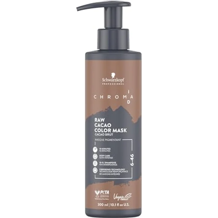 Schwarzkopf Professional CHROMA ID Bonding Color Mask  Semi Permanentes Farbsystem Farbmaske Pflegende Tönung Raw Cacao 250 ml – Bild 1