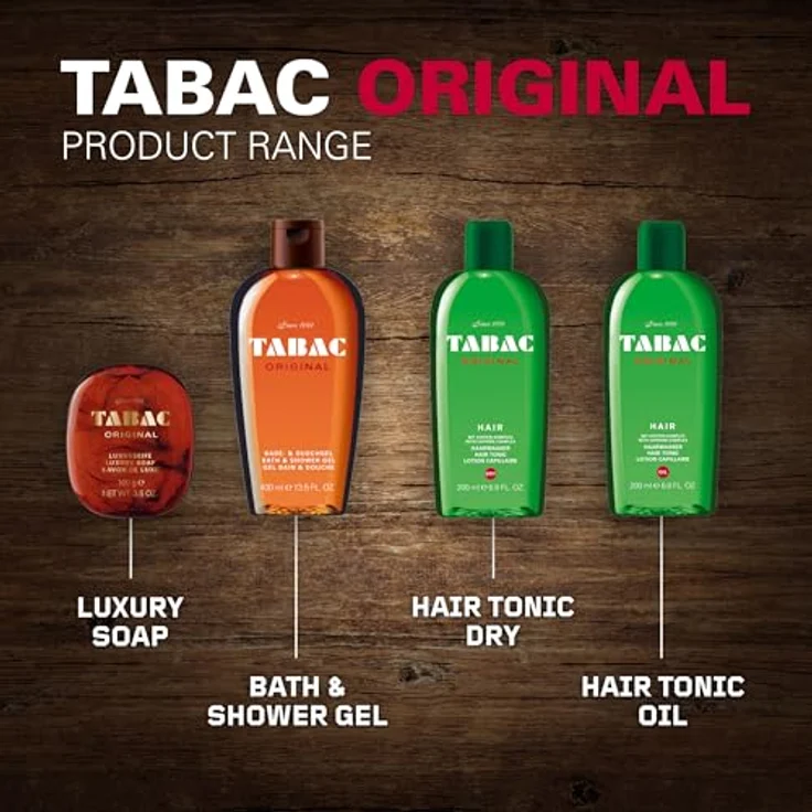 Tabac Original Bade- und Duschgel für Männer, 200 ml, klassischer maskuliner Duft mit würzigen, holzigen und moschusartigen Noten, pflegende Formel für Frische und Feuchtigkeitsversorgung der Haut – Bild 4