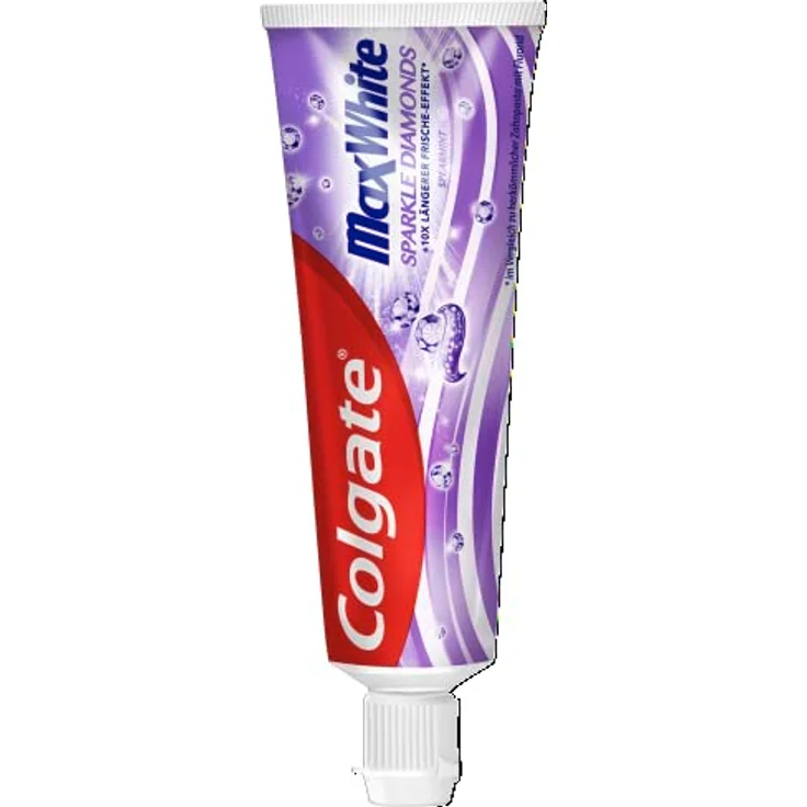 Colgate Max White Sparkle Diamonds Zahnpasta, 12er Pack (12 x 75 ml) – Bild 4