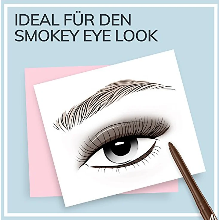 Manhattan Endless Stay Waterproof Gel Eyeliner – Brauner r mit herausdrehbarer Mine ohne Anspitzen – Farbe Rich Brown 001 – 1 x 2,6g – Bild 3