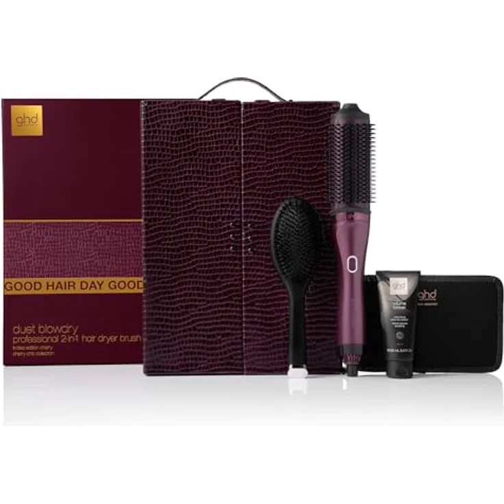ghd Cherry Chic Duet Blowdry, Warmluftbürste 2-in-1 mit Heat-Air Xchange Technologie, elliptische Form für Volumen und Styling – Bild 1