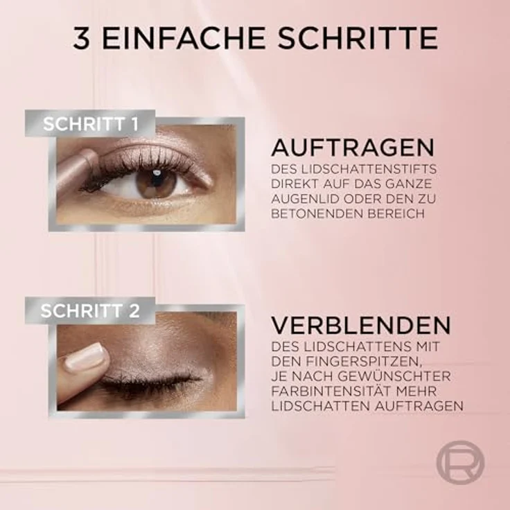 L'Oréal Paris Le Shadow Stick by Paradise Lidschatten, glänzendes Finish, Twinkly Rose, 1,4 g – Bild 5