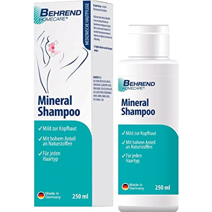 Evolsin Behrend Mineral Shampoo, 200 ml, rezeptfrei mit mineralischen Inhaltsstoffen