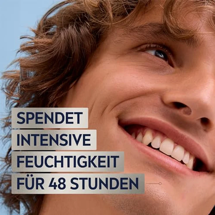 NIVEA MEN Sensitive Intensive Feuchtigkeitscreme, Gesichtscreme mit 48h Feuchtigkeit und VitaminPRO Komplex für empfindliche Männerhaut, 50 ml – Bild 3