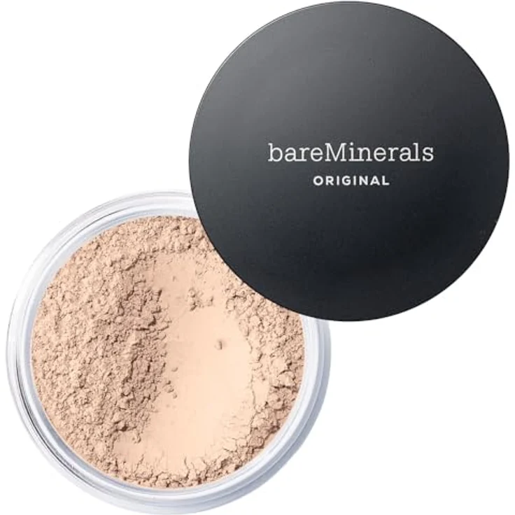bareMinerals Original Loose Powder Foundation, 8 g, mit mineralischem Lichtschutzfaktor 15 für natürlichen Teint und verlässliche Deckkraft, für empfindliche Haut – Bild 2