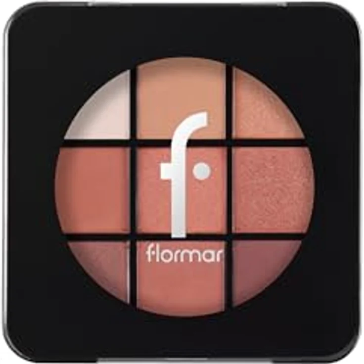 flormar Eyeshadow Palette Lidschattenpalette Farbton 003 Sunset, 9 g, intensiv pigmentierte Farben, schimmernd-matte Effekte, leicht verwischbar – Bild 3