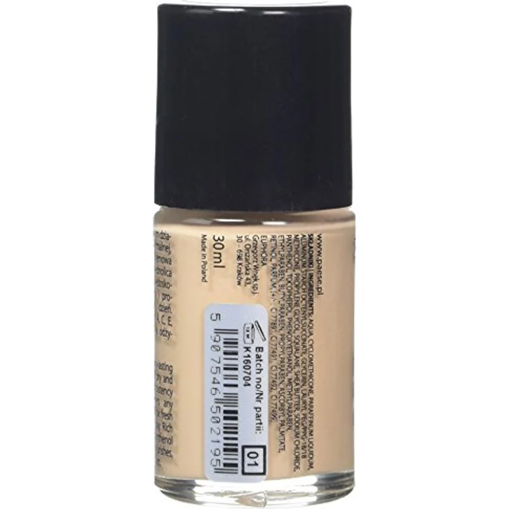 Paese Cosmetics 01 Light Beige Long Cover Fluid Foundation, 30ml - Foundation für trockene und normale Haut, mit Sheabutter und Pro-Vitamin B5, verleiht frischen und strahlenden Teint – Bild 3