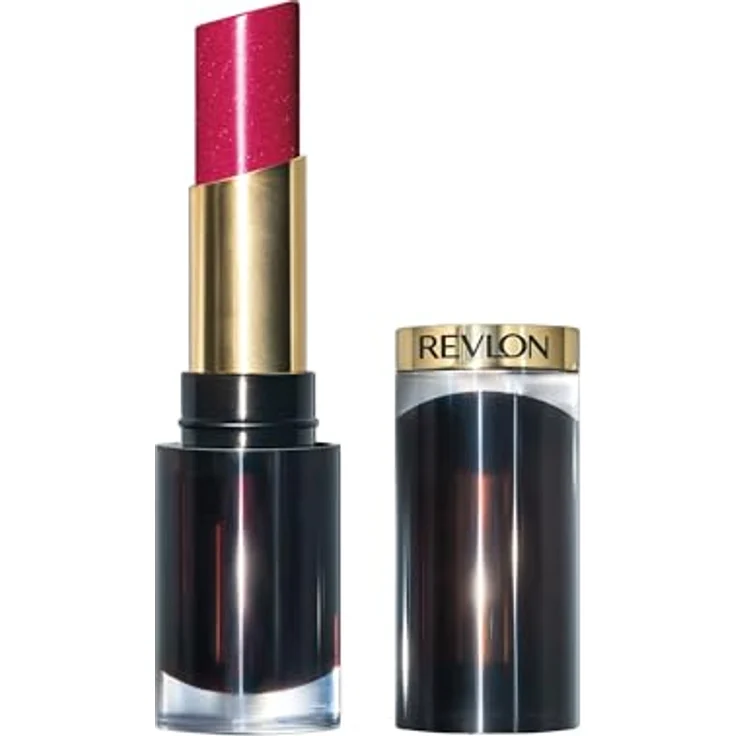Revlon Super Lustrous Glass Shine Lipstick, Lippenstift mit feuchtigkeitsspendender Formel, Hyaluronsäure, Aloe und Rosenquarz, 017 Love Is On, 3.1 ml – Bild 1