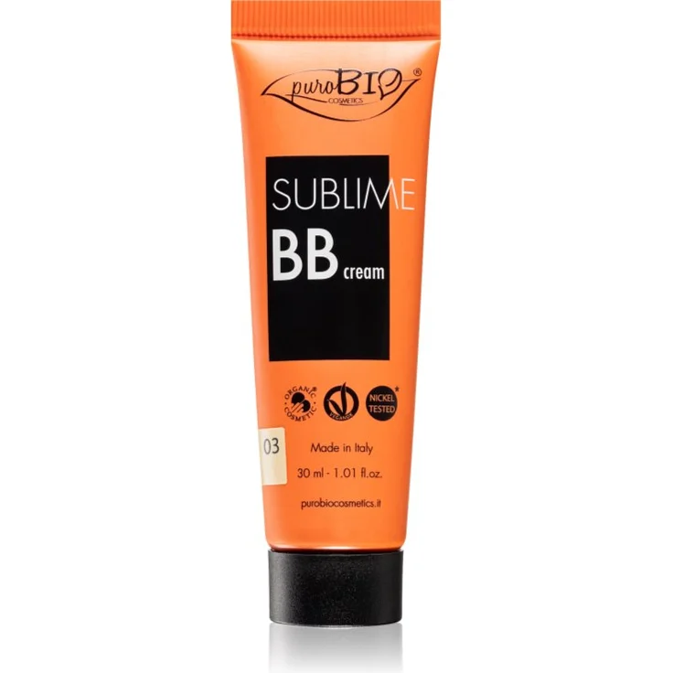 puroBIO Cosmetics Sublime BB Creme, feuchtigkeitsspendend, Farbton 03, 30 ml – Bild 1