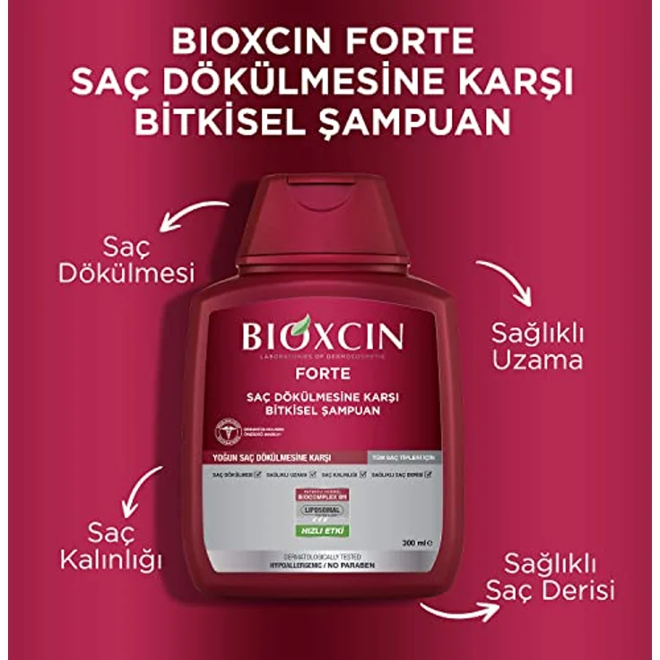 Bioxcin Forte Shampoo – Intensive Pflege gegen Haarausfall mit Biocomplex B11, 300ml – Bild 8