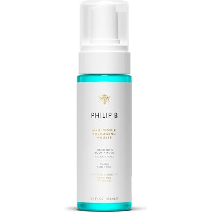 PHILIP B Maui Wowie Volumenmousse, 163 ml, zum Verdicken des Körpers + Retention, mehr Volumen und Erhöhung der Wurzeln, nie steif oder klebrig, mehrfarbig – Bild 1