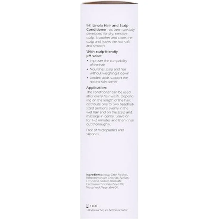 Linola Haar- und Kopfhautspülung 200ml, pflegender Conditioner für gesunde Haare – Bild 3