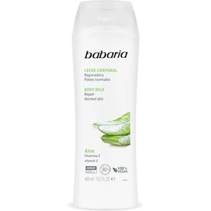 Babaria - Leche corporal reparadora - Crema corporal reparadora con Aloe Vera - 400 ml – Bild 1
