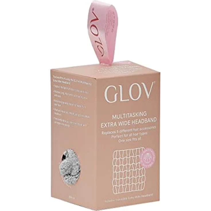 Haarband Damen Stirnband Sport Yoga Bad Dusche Spa Elastische Haarbänder für Make-up Gesichtswäsche Haarschutzband Haartuch Haar Handtuch Mikrofaser Waschbar Universalgröße (Grau) – Bild 2