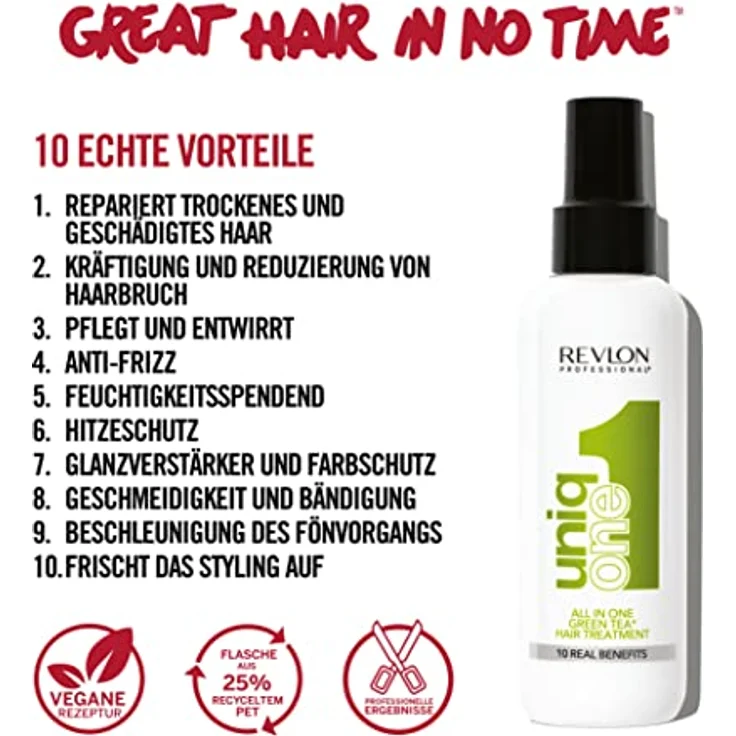Uniq One Hair Treatment Green Tea 150 ml – Bild 2