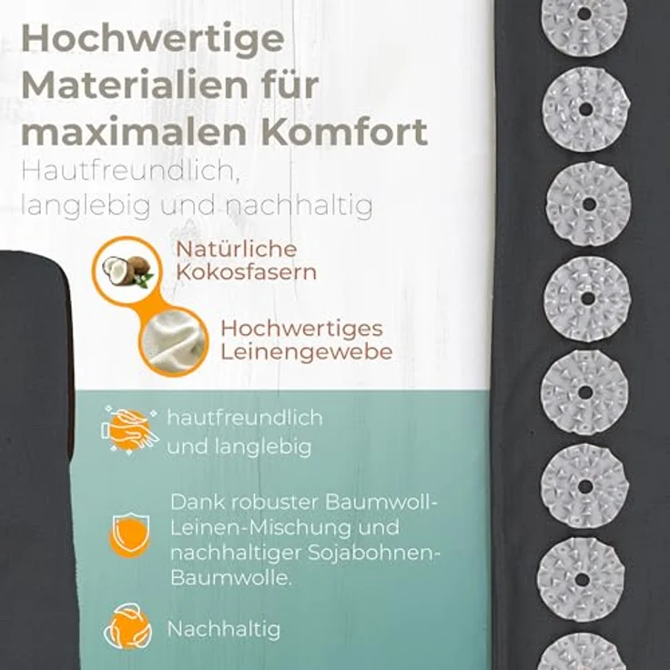 NEOLYMP Akupressur Stirnband, verstellbar mit Nadelmatte für Kopf- und Kiefermassage, vielseitige Stimulation zur Förderung des Wohlbefindens – Bild 3