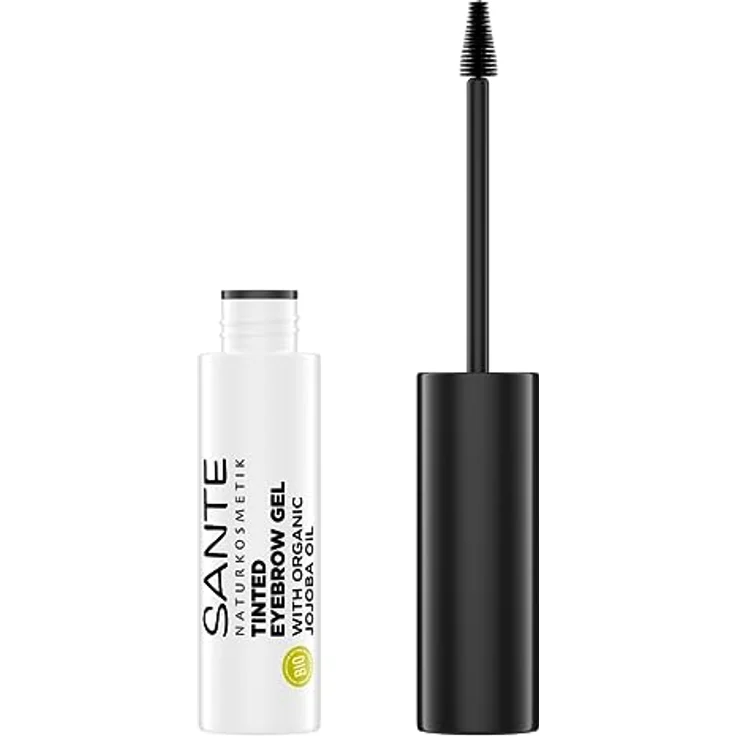 SANTE Naturkosmetik Clear Eyebrow Gel 01 Clear, veganes Augenbrauengel mit Bio-Jojobaöl, langanhaltende Fixierung und Definition, 3,5ml – Bild 1