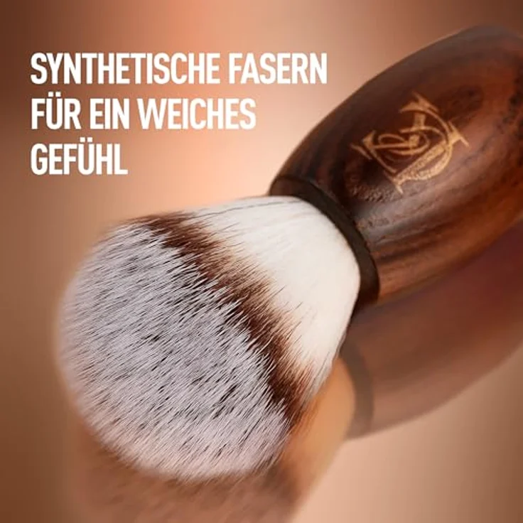King C. Gillette Rasierpinsel Herren, mit weichen Borsten und Holzgriff für ein Rasurerlebnis auf Barbier-Niveau, vegan und tierversuchsfrei – Bild 4