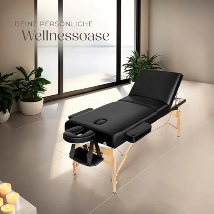 TecTake Massageliege Massagestuhl, 3 Zonen Massageliege – Bild 10